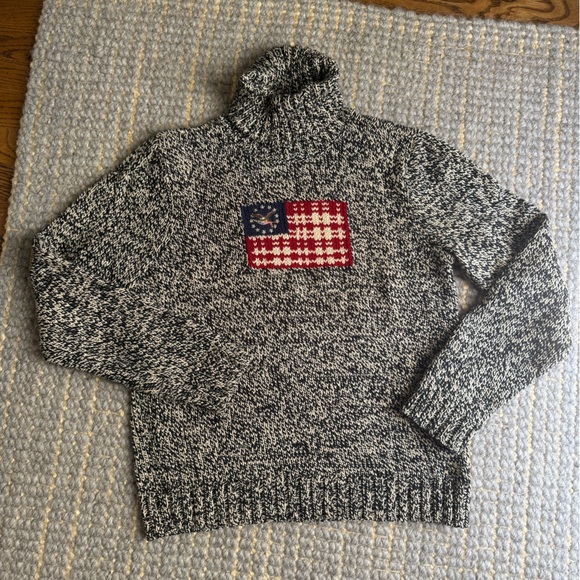 American Living Flag Turtleneck Sweater - Picture 1 of 5